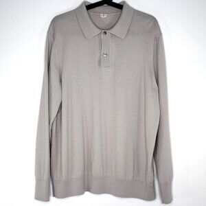 Arket Mens EU XL Wool Pullover Polo Style Sweater G1398
